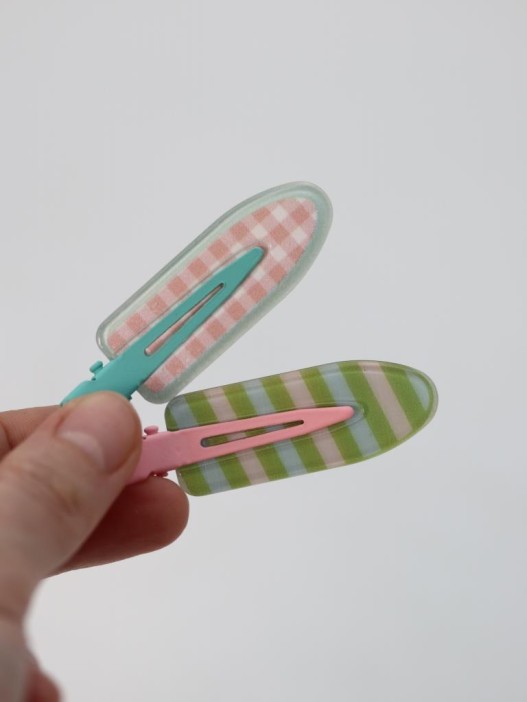 Набор заколок для волос GIRLY 2 шт. &quot;Summer pattern&quot;, pink 