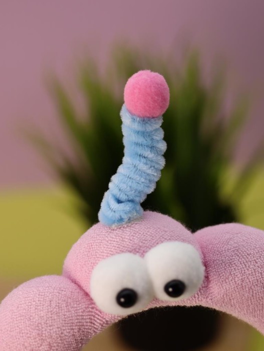 Плюшевый ободок для волос GIRLY &quot;Funny&quot;, pink 