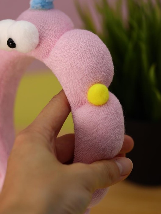 Плюшевый ободок для волос GIRLY &quot;Funny&quot;, pink 