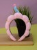 Плюшевый ободок для волос GIRLY "Забавный", розовый