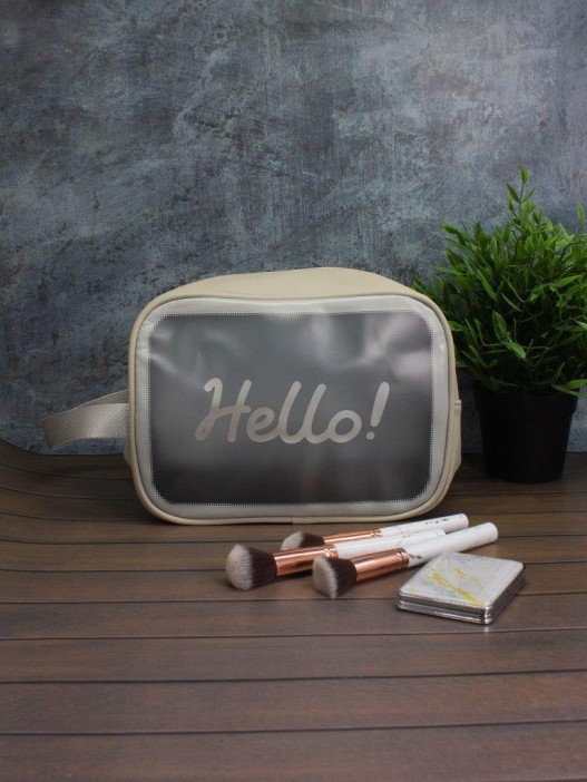 Косметичка &quot;Hello&quot;, gray (18х25х11 см) 