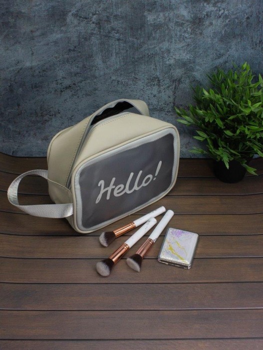 Косметичка &quot;Hello&quot;, gray (18х25х11 см) 