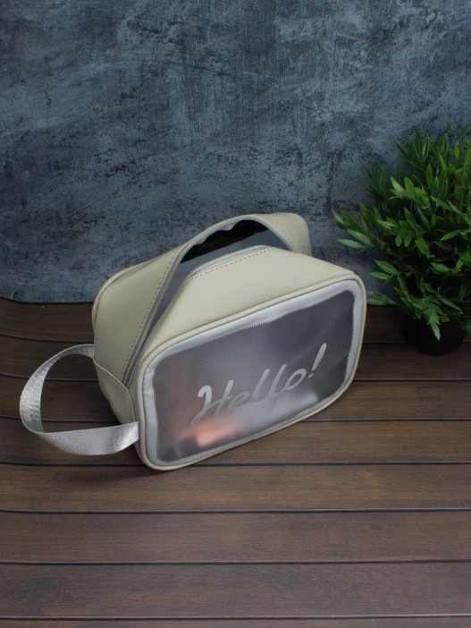 Косметичка &quot;Hello&quot;, gray (18х25х11 см) 