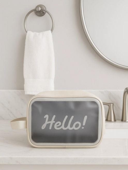 Косметичка &quot;Hello&quot;, gray (18х25х11 см) 