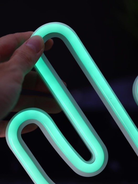 Неоновый LED ночник настольный &quot;Cute cactus&quot;, зелёное свечение (24х28,5 см) 