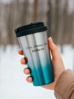 Термокружка "Beautiful", blue (500 ml)