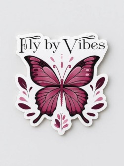 Значок ECO из дерева iLikeGift «Fly by vibes»