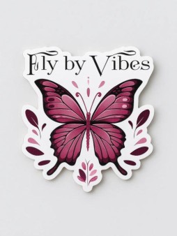 Значок ECO из дерева iLikeGift «Fly by vibes»