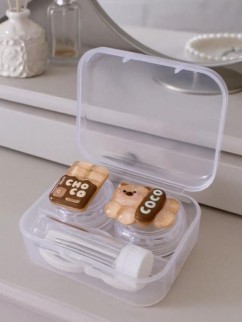 Контейнер для линз &quot;Sweet bear&quot;, chocolate
