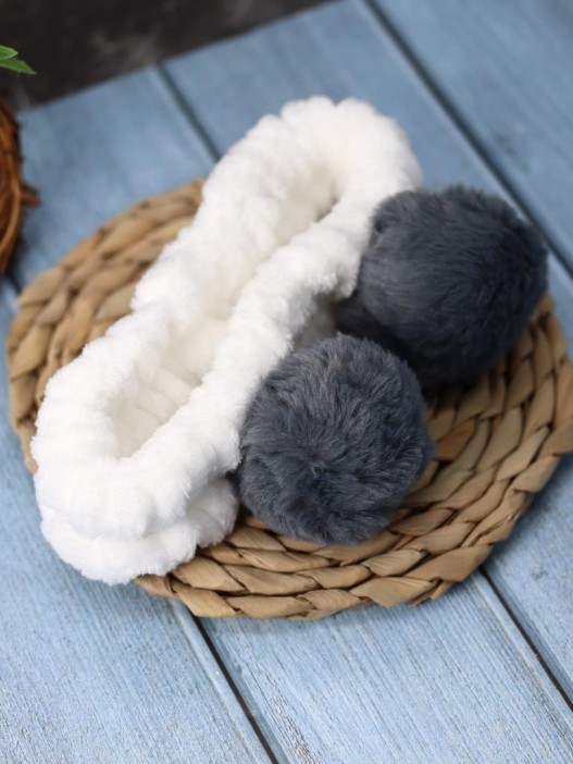 Повязка на голову GIRLY &quot;Panda gray&quot;, white 