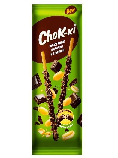 Соломка в глазури «ChoK-ki» с арахисом. 40 гр. 
