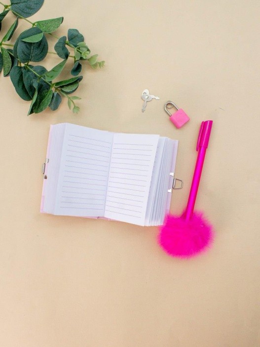 Блокнот А7 с ручкой   «Take the stage», pink 