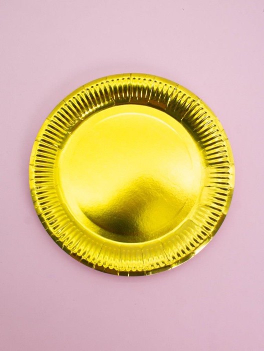 Набор бумажных тарелок 20 шт. &quot;Golden party&quot; (230 мм) 