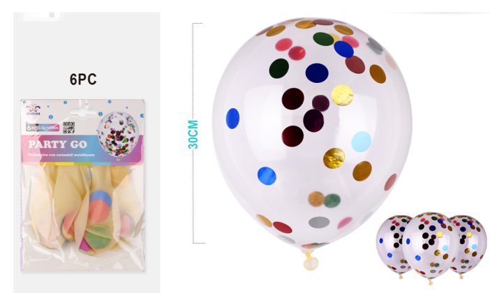 Набор воздушных шаров 6 шт. &quot;Magic sphere&quot;, circle (30 см) 