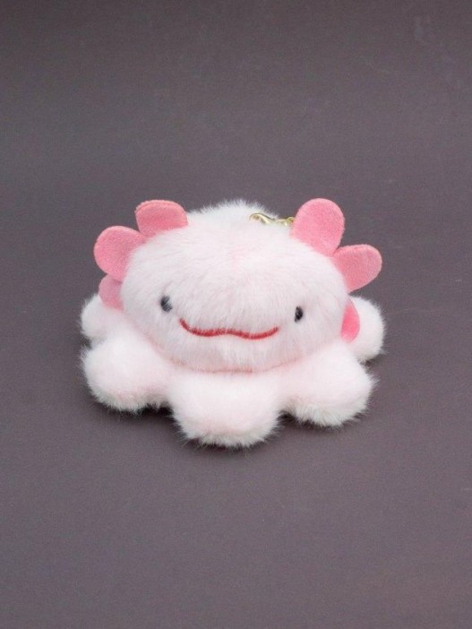 Плюшевый брелок &quot;Two faces&quot;, аxolotl-bear 