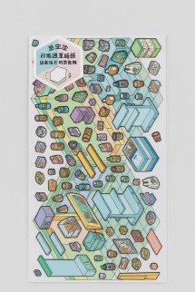 Наклейки для творчества румбокс "Мини магазин", голубые