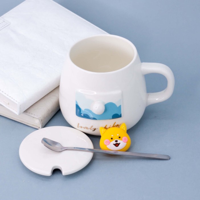 Кружка "Ledge face, dog" (420ml) 