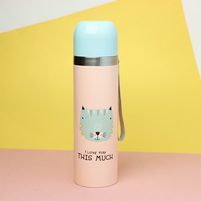 B-HS-6383-Z ТЕРМОС &quot;This Much&quot; pink 500ml 