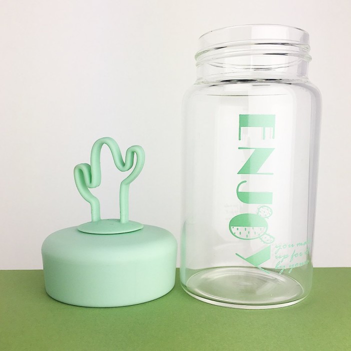 Бутылка &quot;Enjoy&quot; кактус green 