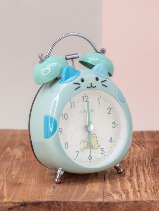 Часы-будильник &quot;Cat&quot;, green 