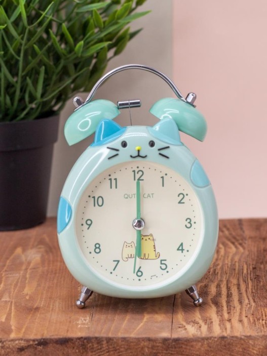 Часы-будильник &quot;Cat&quot;, green 