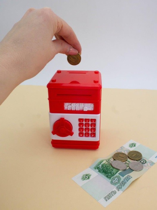 Копилка-сейф "Mailbox", red (11x8 см) 