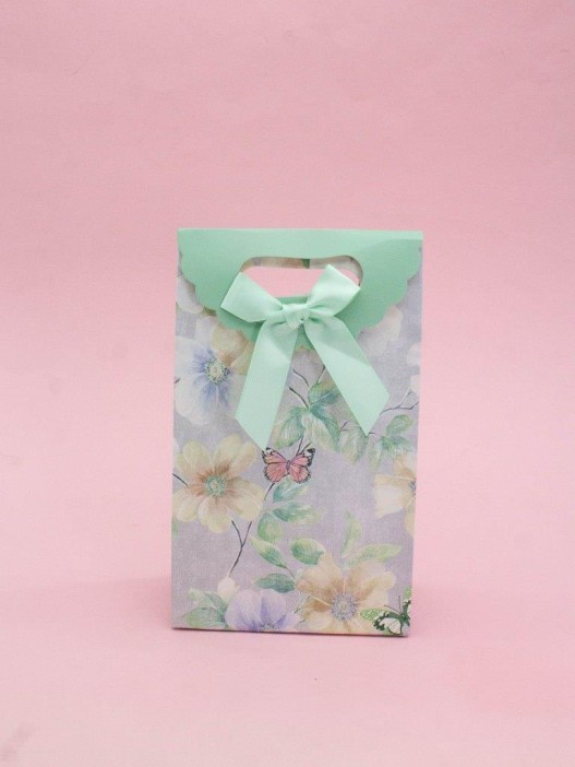 Пакет подарочный «Spring package», green (12*20*6) 