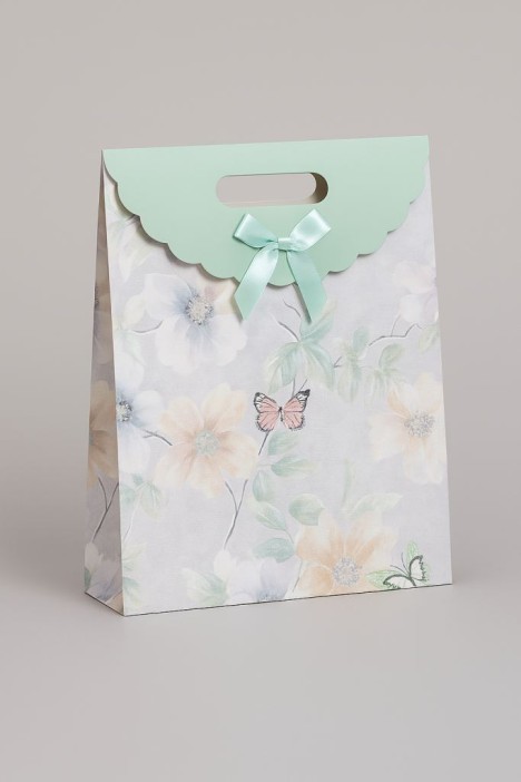 Пакет подарочный «Spring package», green (12*20*6) 