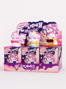 Сувенир в сюрприз-упаковке «Magic cat», mix (9,3 см), пластик, шоубокс 6 шт.