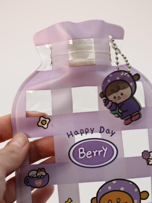 Грелка &quot;Berry day&quot;, purple, 300 мл (19*11 см) 