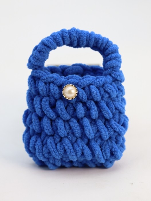 Сумочка для наушников &quot;Flower power&quot;, blue (11.5*9.5 см) 