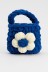 Сумочка для наушников "Flower power", blue (11.5*9.5 см)