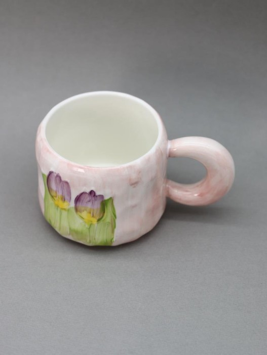 Кружка «Watercolor flowers», pink 