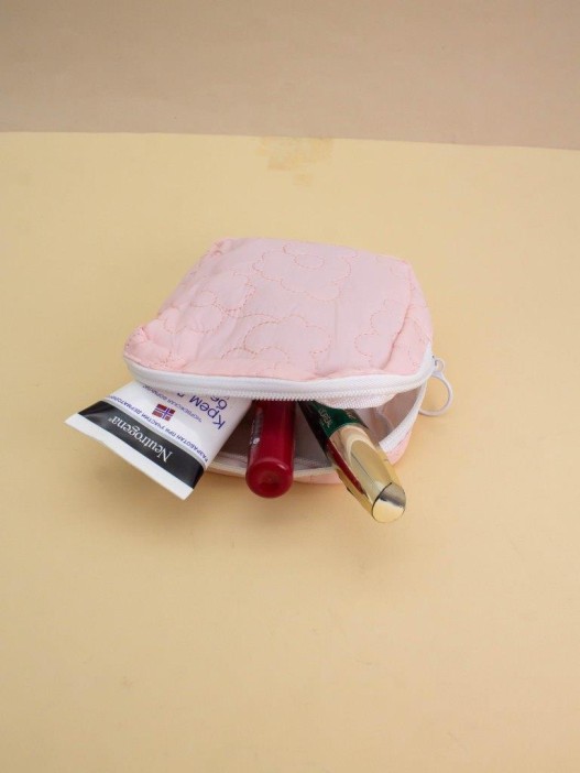 Дорожная мини-сумочка &quot;Femininity&quot; pink, 12*12*4 см 