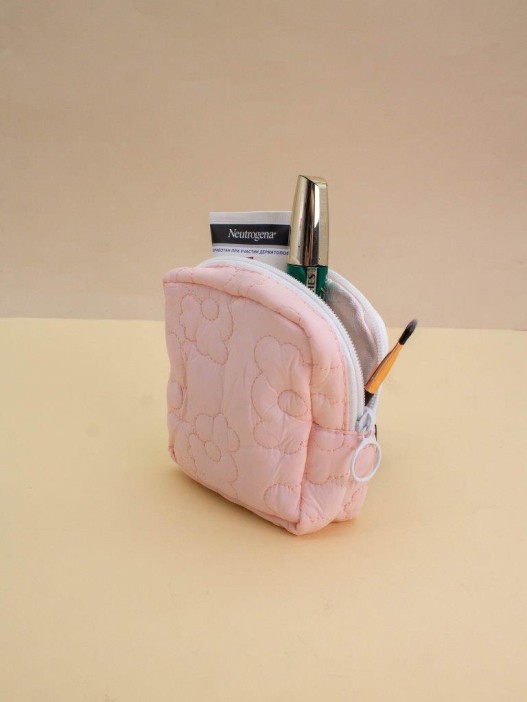 Дорожная мини-сумочка &quot;Femininity&quot; pink, 12*12*4 см 