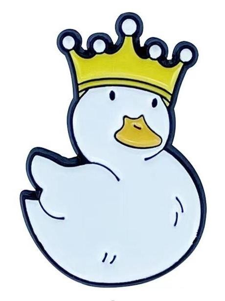 Значок металлический iLikeGift &quot;Queen duck&quot; 