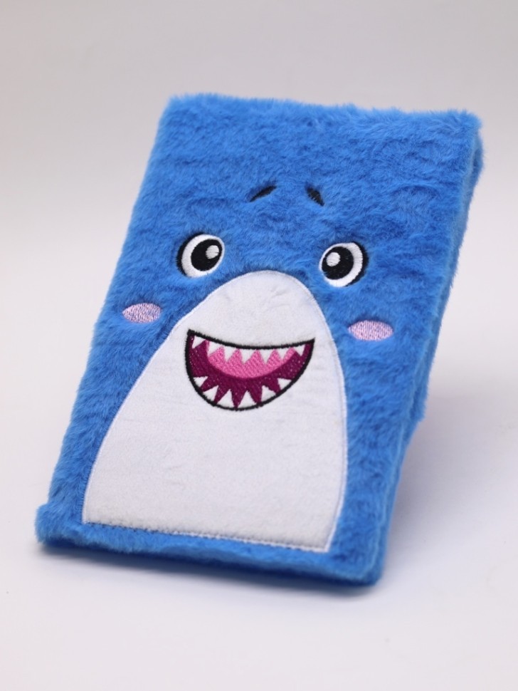 Блокнот плюшевый «Friendly Shark» (21,5*14,5 см)