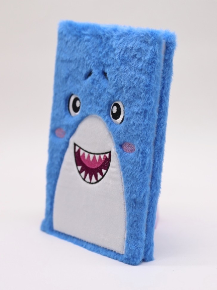 Блокнот плюшевый «Friendly Shark» (21,5*14,5 см)