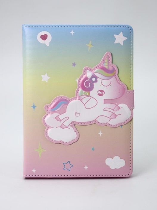 Блокнот (B6) &quot;Unicorn in love&quot;, rainbow (18.5*13) 