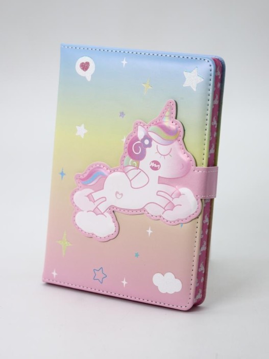 Блокнот (B6) &quot;Unicorn in love&quot;, rainbow (18.5*13) 