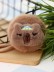 Плюшевое раскладное зеркало брелок &quot;Capybara&quot;, коричневое (7*7 см) 