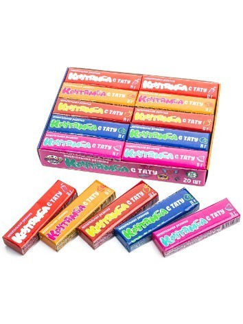 Жевательная резинка «Крутямба с тату», 20 шт. 