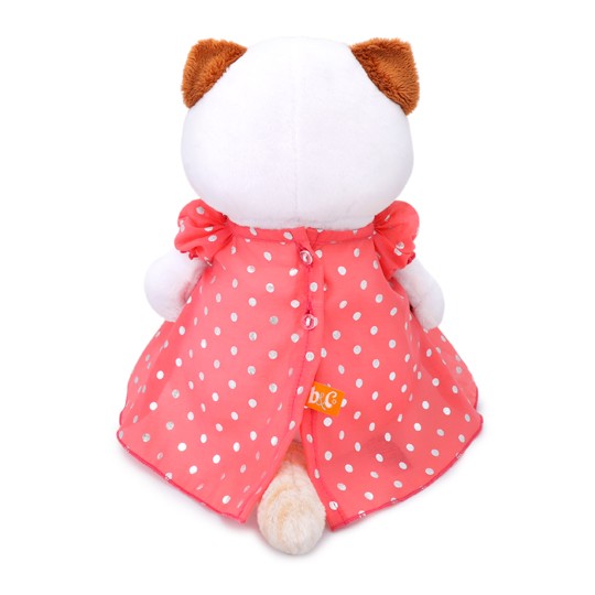 Мягкая игрушка &quot;Кошечка Ли-Ли в платье в горошек&quot; (24 см) 
