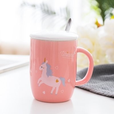 Кружка "Unicorn blue", pink 