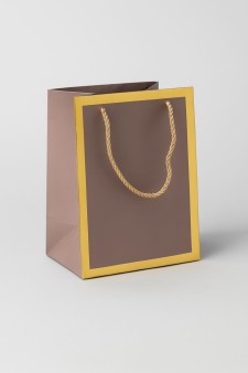 Пакет подарочный (XS) «Classic line», light brown (19.5*14.5*10)