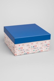 Подарочная коробка «Happy birthday», 19*19*9.5