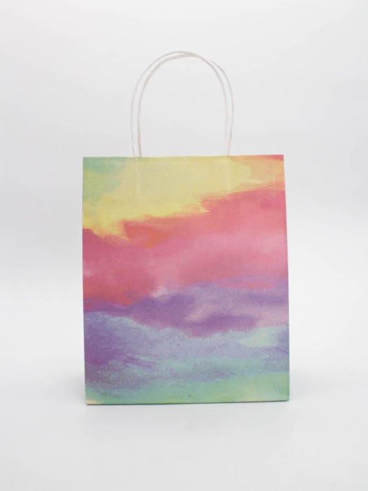 Пакет подарочный «Rainbow sky», (21*25.5*10) 