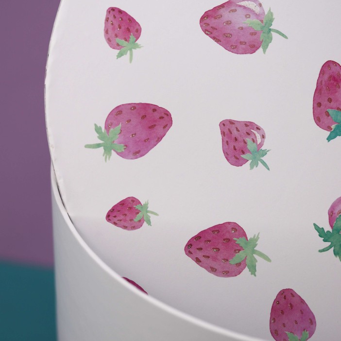 Набор подарочных коробок 3 в 1 «Round strawberry», 23*23*20-19*19*18-16.5*16.5*16 