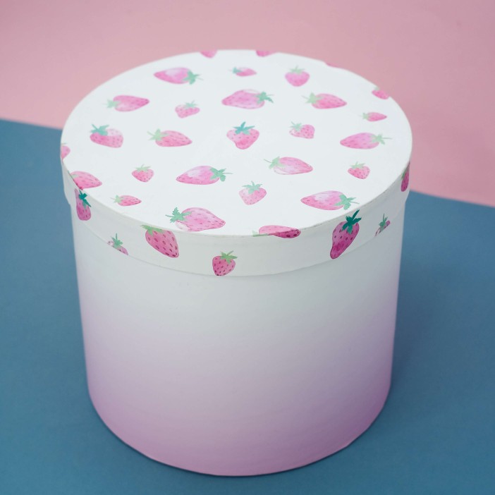 Набор подарочных коробок 3 в 1 «Round strawberry», 23*23*20-19*19*18-16.5*16.5*16 