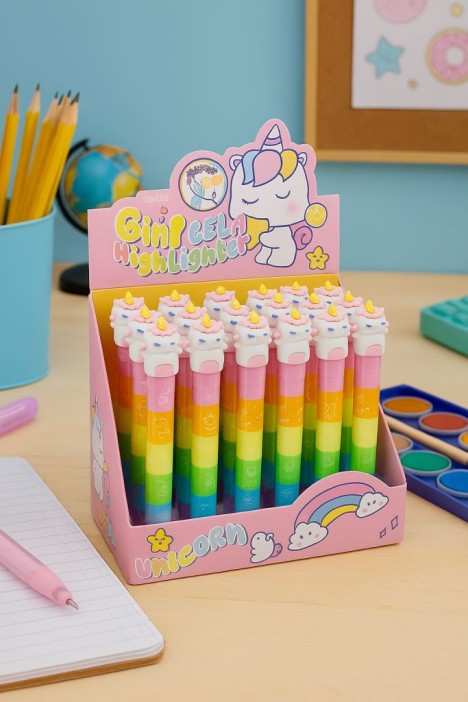 Разноцветные мелки &quot;Unicorn dreaming&quot;, 6 в 1, rainbow, шоу-бокс 24 шт. 